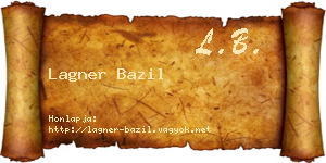 Lagner Bazil névjegykártya
